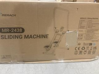 Lot 397  
            Birmingham SR103  - Collection or Optional Delivery Available 

                
MERACH MR-2438B1-UK BLACK SLIDING MACHINE ORIGINAL RRP £120