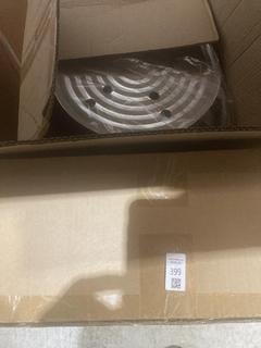 Lot 399  
            Birmingham SR103  - Collection or Optional Delivery Available 

                
OYAJIA GAS COOKING STOVE & CRYSTAL LARGE FIRE BIN ORIGINAL RRP £135