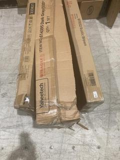 Lot 405  
            Birmingham SR103  - Collection or Optional Delivery Available 

                
5X ASSORTED ITEMS TO INCLUDE YAHEETECH RUSTIC BROWN TV STAND ORIGINAL RRP £140