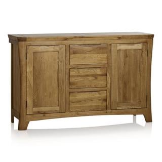 Lot 41  
            Birmingham SR103  - Collection or Optional Delivery Available 

                
OAK FURNITURELAND ORRICK RUSTIC SOLID OAK LARGE SIDEBOARD ORIGINAL RRP £549.99