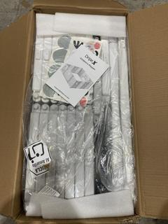 Lot 423  
            Birmingham SR103  - Collection or Optional Delivery Available 

                
DRIPEX CHILDRENS PLAYPEN GRAY/WHITE