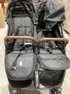 Lot 425  
            Birmingham SR103  - Collection or Optional Delivery Available 

                
ICKLE BUBBA VENUS DOUBLE STROLLER BLACK ORIGINAL RRP £239