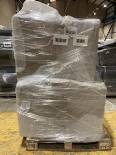 Lot 428  
            Birmingham SR103  - Collection or Optional Delivery Available 

                
PALLET OF OAK FURNITURELAND PARTS TO INCLUDE PART MALVERN RIGHT ARM MODULE IN BEI...