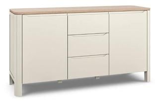 Lot 42  
            Birmingham SR103  - Collection or Optional Delivery Available 

                
OAK FURNITURELAND OTTO SMOKED OAK FINISH AND CASHMERE PAINTED LARGE SIDEBOARD ORI...