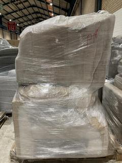 Lot 448  
            Birmingham SR103  - Collection or Optional Delivery Available 

                
PALLET OF OAK FURNITURELAND PARTS TO INCLUDE PART MORGAN ARMLESS MODULE IN SANTOS...