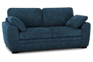 Lot 56  
            Birmingham SR103  - Collection or Optional Delivery Available 

                
OAK FURNITURELAND MELBOURNE 3 SEATER SOFA IN ENZO MARINE FABRIC ORIGINAL RRP £1,0...