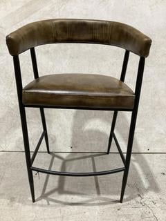 Lot 89  
            Birmingham SR103  - Collection or Optional Delivery Available 

                
KHIVRAJ HANDICRAFTS LEATHER IRON CHAIR