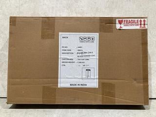 Lot 91  
            Birmingham SR103  - Collection or Optional Delivery Available 

                
ROUND TRAY TABLE IN BLACK POWDER COAT (74 X 11 47CM)