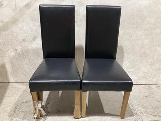 Lot 96  
            Birmingham SR103  - Collection or Optional Delivery Available 

                
2 X DINING CHAIR IN BLACK