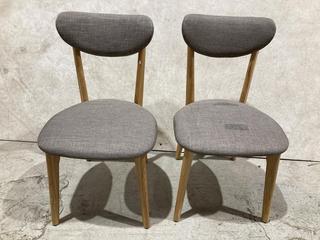 Lot 97  
            Birmingham SR103  - Collection or Optional Delivery Available 

                
2 X DINING CHAIRS IN GREY