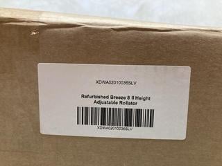 Lot 98  
            Birmingham SR103  - Collection or Optional Delivery Available 

                
CARECO REFURBISHED BREEZE 8 II HEIGHT ADJUSTABLE ROLLATOR