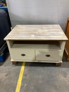 Lot 104  
            Birmingham - Collection Only 

                
VINTAGE EFFECT TV UNIT WITH DRAWERS