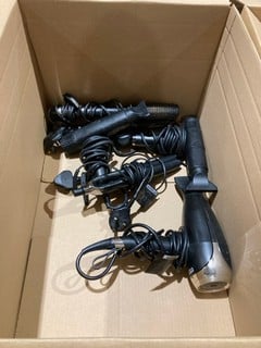 Lot 119  
            Birmingham - Collection Only 

                
ASSORTMENT OF SALON HAIR DRYERS AND STRAGHTENERS