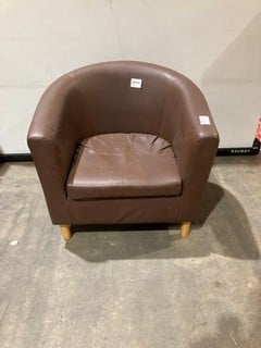 Lot 126  
            Birmingham - Collection Only 

                
4 X BROWN ARM CHAIRS