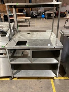 Lot 12  
            Birmingham - Collection Only 

                
COMMERCIAL STAINLESS STEEL FOOD PREP UNIT