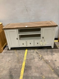 Lot 97  
            Birmingham - Collection Only 

                
TV TABLE WITH DRAWERS