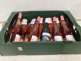 Lot 102  
            Birmingham SR110 - Optional Home Delivery 

                
12 X BOTTLES OF MIXED WINE TO INCLUDE JUNGE WINZER PINOT NOIR 13% VOL 750ML ROSE ...