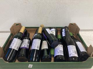 Lot 117  
            Birmingham SR110 - Optional Home Delivery 

                
12 X BOTTLES OF MIXED WINE TO INCLUDE MIGHTY MURRAY MERLOT 11% VOL 750ML RED WINE...