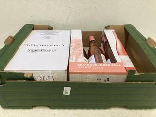 Lot 123  
            Birmingham SR110 - Optional Home Delivery 
                
12 X BOTTLES OF MIXED WINE TO INCLUDE JUNGE WINZER PINOT NOIR 13% VOL 750ML ROSE ...