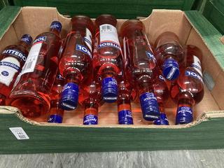 Lot 141  
            Birmingham SR110 - Optional Home Delivery 
                
12 X BOTTLES OF BITTEROL 11% VOL 700ML SPIRIT DRINK.(WE OPERATE A CHALLENGE 25 PO...