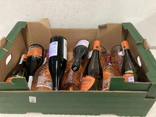Lot 165  
            Birmingham SR110 - Optional Home Delivery 

                
12 X BOTTLES OF MIXED WINE TO INCLUDE PROSECCO TREVISO 10.5% VOL 750ML SPARKLING ...
