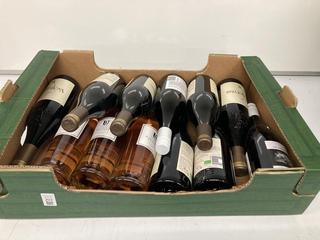 Lot 203  
            Birmingham SR110 - Optional Home Delivery 

                
12 X BOTTLES OF MIXED WINE TO INCLUDE VACQUEYRAS 2022 14% VOL 750ML RED WINE.(WE ...