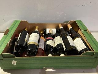 Lot 257  
            Birmingham SR110 - Optional Home Delivery 

                
12 X BOTTLES OF MIXED WINE TO INCLUDE CHIANTI RUFINA 13.5% VOL 750ML RED WINE.(WE...