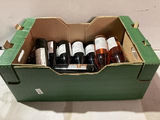 Lot 266  
            Birmingham SR110 - Optional Home Delivery 

                
12 X BOTTLES OF MIXED WINE TO INCLUDE SCHIEBER 12.5% VOL 750ML RED WINE.(WE OPERA...