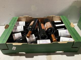 Lot 270  
            Birmingham SR110 - Optional Home Delivery 

                
12 X BOTTLES OF MIXED WINE TO INCLUDE SCHIEBER 12.5% VOL 750ML RED WINE.(WE OPERA...