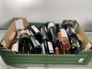 Lot 298  
            Birmingham SR110 - Optional Home Delivery 

                
12 X BOTTLES OF MIXED WINE TO INCLUDE FABULA DE PANZIA 14.5% VOL 750ML RED WINE.(...