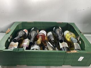 Lot 299  
            Birmingham SR110 - Optional Home Delivery 

                
12 X BOTTLES OF MIXED WINE TO INCLUDE CHENIN BLANC ROUSSANNE 13.5% VOL 750ML WHIT...