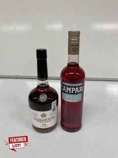 Lot 52  
            Birmingham SR110 - Optional Home Delivery 
                
1 X BOTTLE OF COURVOISIER VS COGNAC 40% VOL 700ML & 1 X BOTTLE OF CAMPARI 25% VOL...