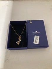 Lot 125  
            BIRMINGHAM SR111 - PARCEL DELIVERY ONLY 
                
SWAROVSKI NECKLACE WITH BUTTERFLY MOTIF.