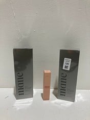 Lot 139  
            BIRMINGHAM SR111 - PARCEL DELIVERY ONLY 
                
2X MANE ROOT ACTIVATOR SHARI & SOFT FOCUS AIRBRUSH CONCEALER.