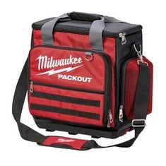 Lot 189  
            BIRMINGHAM SR111 - PARCEL DELIVERY ONLY 

                
MILWAUKEE 4932471130 PACKOUT TECH BAG, RED. ORIGINAL RRP: £143(EST)