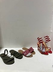 Lot 191  
            BIRMINGHAM SR111 - PARCEL DELIVERY ONLY 
                
8 X LADIES SANDALS TO INCLUDE HAVAIANAS SIZE 33/34.