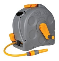 Lot 257  
            BIRMINGHAM SR111 - PARCEL DELIVERY ONLY 
                
HOZELOCK - 2-IN-1 COMPACT HOSE REEL 25M : PORTABLE OR WALL-MOUNTED PLASTIC REEL, ...