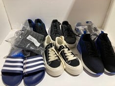 Lot 276  
            BIRMINGHAM SR111 - PARCEL DELIVERY ONLY 
                
8X ITEMS ASSORTMENT OR FOOTWEAR TRAINERS ADIDAS CAP SOCKS AND FLIP FLOPS.