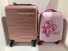 Lot 304  
            BIRMINGHAM SR111 - PARCEL DELIVERY ONLY 
                
2 X ITEMS TO INCLUDE SA CABIN LUGGAGE 55 CM ROSE GOLD.