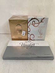 Lot 338  
            BIRMINGHAM SR111 - PARCEL DELIVERY ONLY 
                
2 X ARABIYAT PERFUMES TO ALSO INCLUDE VINOLIFT BEAUTY TREATMENT.