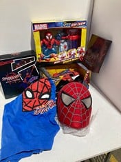 Lot 386  
            BIRMINGHAM SR111 - PARCEL DELIVERY ONLY 

                
6X ITEMS SPIDERMAN MASK AND OTHER TOYS.