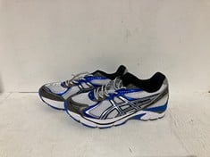 Lot 485  
            BIRMINGHAM SR111 - PARCEL DELIVERY ONLY 

                
ASICS TRAINERS BLUE & WHITE UK 10.
