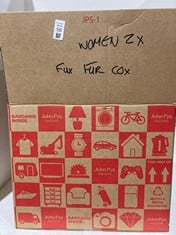 Lot 531  
            BIRMINGHAM SR111 - PARCEL DELIVERY ONLY 

                
2 WOMENS FAUX FUR COATS.