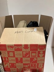 Lot 546  
            BIRMINGHAM SR111 - PARCEL DELIVERY ONLY 

                
15 X ITEMS ASSORTMENT OF MEN’S CLOTHING INCLUDING LEATHER JACKET BLACK HOODIE AND...