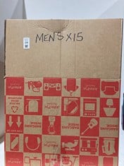 Lot 556  
            BIRMINGHAM SR111 - PARCEL DELIVERY ONLY 

                
15 ITEMS OF MEN’S CLOTHING.