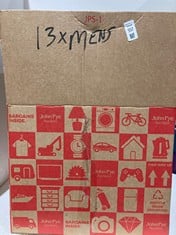 Lot 557  
            BIRMINGHAM SR111 - PARCEL DELIVERY ONLY 

                
13 ITEMS OF MEN’S CLOTHING.