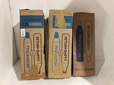 Lot 558  
            BIRMINGHAM SR111 - PARCEL DELIVERY ONLY 

                
3 X BOXES OF SODA STREAM CO2.