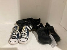 Lot 562  
            BIRMINGHAM SR111 - PARCEL DELIVERY ONLY 

                
3 X CHILDREN’S SHOES TO INCLUDE ADIDAS FORTA RUN TRAINERS UK 10K.