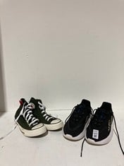 Lot 600  
            BIRMINGHAM SR111 - PARCEL DELIVERY ONLY 

                
2 X TRAINER ADIDAS BLACK WHITE SIZE UK 5.5 & CONVERSE ALL STARS SIZE UK 3.