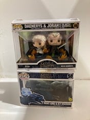 Lot 95  
            BIRMINGHAM SR111 - PARCEL DELIVERY ONLY 

                
2 X POP RIDES GAME OF THRONES FIGURES TO INCLUDE NIGHT KING & VISERION, DAENERYS ...